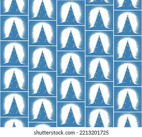 Seamless vector ornament - cute christmas trees pattern, wallpaper, wrapping paper, cloth texture, gift, new year decoration