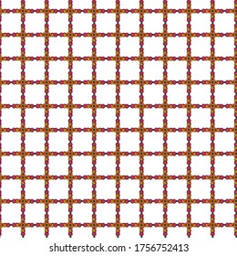 Seamless vector ornament exotic square pattern background tile 