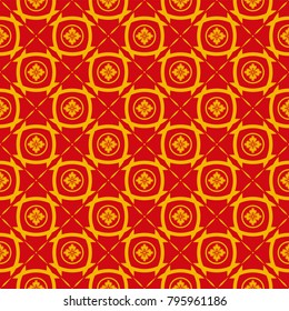 Seamless vector ornament in the Japanese style - a symbol of purity and devotion. Vector color background.
