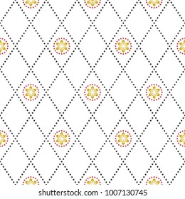 Seamless vector ornament. Modern background. Geometric modern pattern
