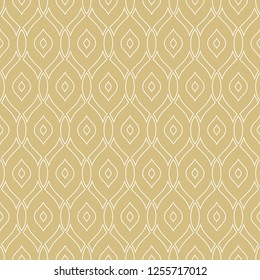 Seamless vector ornament. Modern background. Geometric modern wavy white pattern
