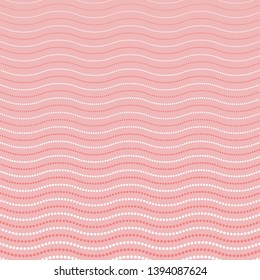 Seamless vector ornament. Modern background. Geometric modern wavy dotted pattern