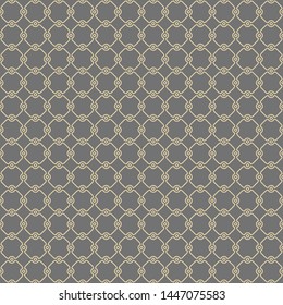 Seamless vector ornament. Modern background. Geometric modern golden pattern