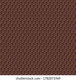 Ornamento vectorial sin foco. Fondo moderno. Patrón geométrico moderno de ondulación dorada