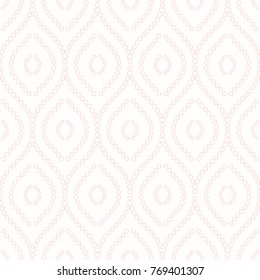 Seamless vector ornament. Modern background. Geometric modern pink pattern.