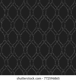 Seamless vector ornament. Modern background. Geometric modern black and white pattern