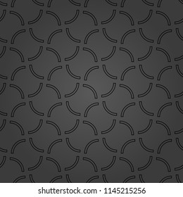 Seamless vector ornament. Modern dark background. Geometric modern pattern
