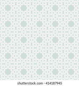 Ornamento vectorial impecable. Patrón geométrico moderno con elementos repetitivos. Patrón azul y blanco claro