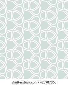 Seamless vector ornament. Modern geometric pattern with repeating elements. Light blue and white pattern