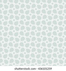 Seamless vector ornament. Modern geometric pattern with repeating elements. Light blue and white pattern