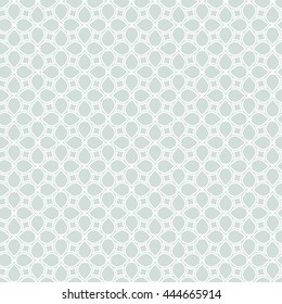 Seamless vector ornament. Modern geometric pattern with repeating elements. Light blue and white pattern