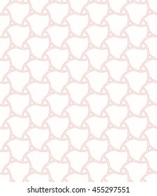 Seamless vector ornament. Modern geometric pattern with repeating elements. Light pink pattern
