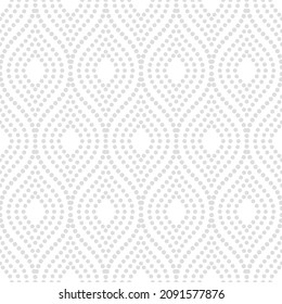 Seamless vector ornament. Modern light silver background. Geometric modern pattern