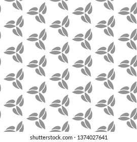 Seamless vector ornament. Modern silver background. Geometric modern pattern
