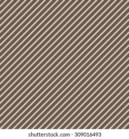 Seamless vector ornament. Modern stylish geometric pattern with repeating diagonal brown and golden lines