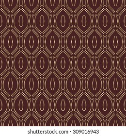 Seamless vector ornament. Modern stylish geometric pattern with repeating golden vertical wavy lines