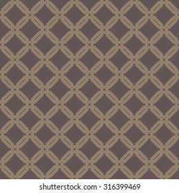 Seamless vector ornament. Modern stylish geometric pattern with repeating golden octagons