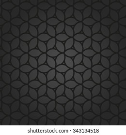 Seamless vector ornament. Modern stylish geometric black pattern with repeating elements