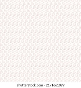 Seamless vector ornament. Modern wavy light pink background. Geometric modern pattern