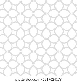 Seamless vector ornament. Modern wavy background. Geometric light modern pattern
