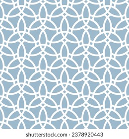 Ornamento vectorial sin foco. Fondo ondulado moderno. Patrón geométrico moderno azul y blanco