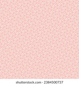 Seamless vector ornament. Modern wavy background. Geometric modern pink and white pattern