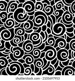 seamless vector ornament of spiral patterns