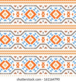Seamless vector ornament in traditional ethnic style