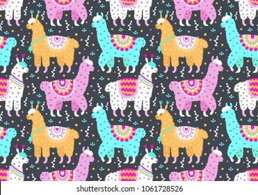 Seamless vector ornamental fashion design pattern. Cute animalistic, floristic hand drawn doodle graphic trendy background for textile print, wallpaper, wrapping paper. EPS 10 colorful illustration 