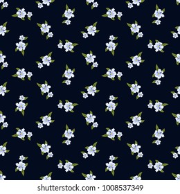 Seamless vector ornamental floral pattern. Background for printing on paper, wallpaper, covers, textiles, fabrics, for decoration, decoupage, scrapbooking and other