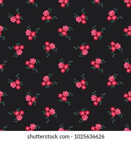 Seamless vector ornamental floral pattern. Background for printing on paper, wallpaper, covers, textiles, fabrics, for decoration, decoupage, scrapbooking and other