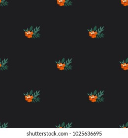 Seamless vector ornamental floral pattern. Background for printing on paper, wallpaper, covers, textiles, fabrics, for decoration, decoupage, scrapbooking and other