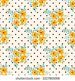 Seamless vector ornamental floral pattern. Background for printing on paper, wallpaper, covers, textiles, fabrics, for decoration, decoupage, scrapbooking and other
