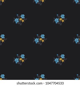 Seamless vector ornamental floral pattern. Background for printing on paper, wallpaper, covers, textiles, fabrics, for decoration, decoupage, scrapbooking and other