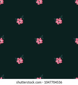 Seamless vector ornamental floral pattern. Background for printing on paper, wallpaper, covers, textiles, fabrics, for decoration, decoupage, scrapbooking and other
