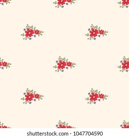 Seamless vector ornamental floral pattern. Background for printing on paper, wallpaper, covers, textiles, fabrics, for decoration, decoupage, scrapbooking and other