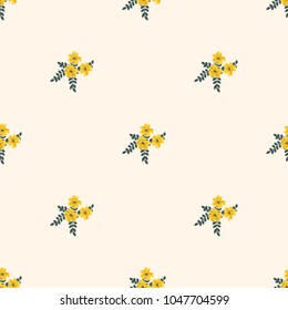 Seamless vector ornamental floral pattern. Background for printing on paper, wallpaper, covers, textiles, fabrics, for decoration, decoupage, scrapbooking and other