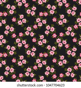 Seamless vector ornamental floral pattern. Background for printing on paper, wallpaper, covers, textiles, fabrics, for decoration, decoupage, scrapbooking and other