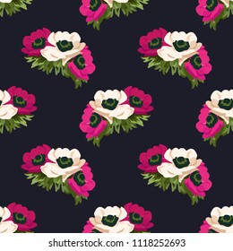Seamless vector ornamental floral pattern. Background for printing on paper, wallpaper, covers, textiles, fabrics, for decoration, decoupage, scrapbooking and other