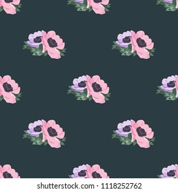 Seamless vector ornamental floral pattern. Background for printing on paper, wallpaper, covers, textiles, fabrics, for decoration, decoupage, scrapbooking and other
