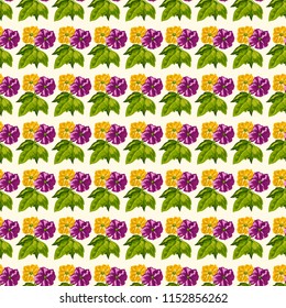 Seamless vector ornamental floral pattern. Background for printing on paper, wallpaper, covers, textiles, fabrics, for decoration, decoupage, scrapbooking and other
