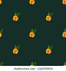 Seamless vector ornamental floral pattern. Background for printing on paper, wallpaper, covers, textiles, fabrics, for decoration, decoupage, scrapbooking and other