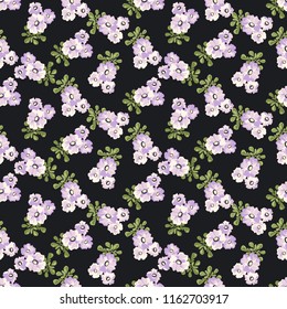 Seamless vector ornamental floral pattern. Background for printing on paper, wallpaper, covers, textiles, fabrics, for decoration, decoupage, scrapbooking and other