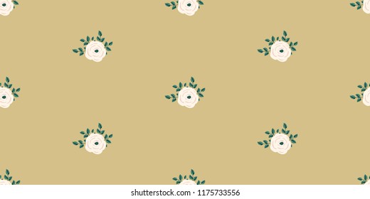 Seamless vector ornamental floral pattern. Background for printing on paper, wallpaper, covers, textiles, fabrics, for decoration, decoupage, scrapbooking and other
