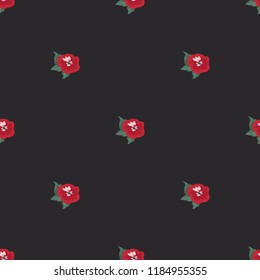 Seamless vector ornamental floral pattern. Background for printing on paper, wallpaper, covers, textiles, fabrics, for decoration, decoupage, scrapbooking and other