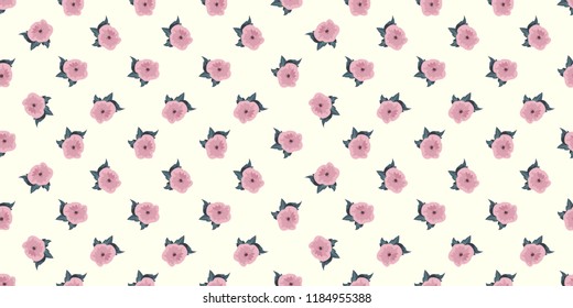 Seamless vector ornamental floral pattern. Background for printing on paper, wallpaper, covers, textiles, fabrics, for decoration, decoupage, scrapbooking and other