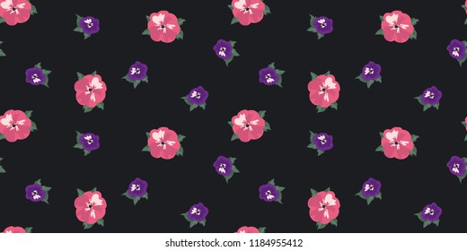 Seamless vector ornamental floral pattern. Background for printing on paper, wallpaper, covers, textiles, fabrics, for decoration, decoupage, scrapbooking and other
