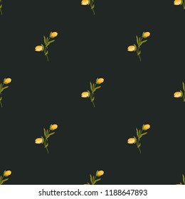 Seamless vector ornamental floral pattern. Background for printing on paper, wallpaper, covers, textiles, fabrics, for decoration, decoupage, scrapbooking and other