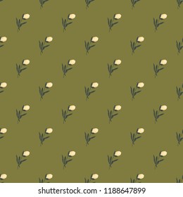 Seamless vector ornamental floral pattern. Background for printing on paper, wallpaper, covers, textiles, fabrics, for decoration, decoupage, scrapbooking and other