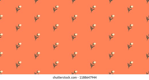Seamless vector ornamental floral pattern. Background for printing on paper, wallpaper, covers, textiles, fabrics, for decoration, decoupage, scrapbooking and other